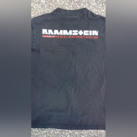 Vtg 2006 Rammstein Industrial Metal Double Sided Print T-Shirt Size (M) - Picture 5 of 5